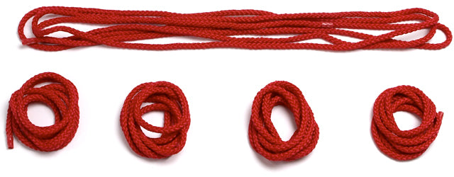 R3 Red Nylon 10m Bondage Rope Set