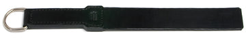 S12 Black Leather Governor Strap 1 Layer Solid