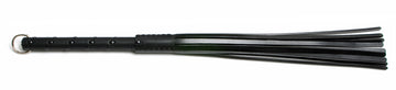 W2 Black Heavy Stirrup Butt Leather Flogger