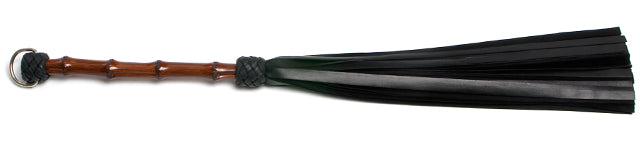 W400 Black Leather Lambskin Tails (13mm wide) Cane Handle