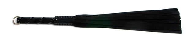 W421 BlackSuede Lambskin Tails (13mm wide) Short Black Stud Handle