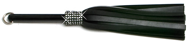 W751 Mini Medium Swarovski Crystal -Black Rubber tails