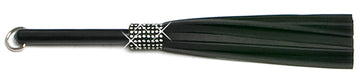 W761 Mini Medium Swarovski Crystal-Black Cowhide Leather Tails