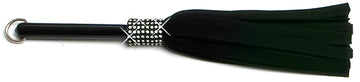 W783 Mini Medium Swarovski Crystal-Black Soft Lambskin Suede Tails
