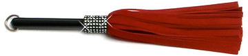 W787 Mini Medium Swarovski Crystal-Red Extra Soft Lambskin Suede Tails